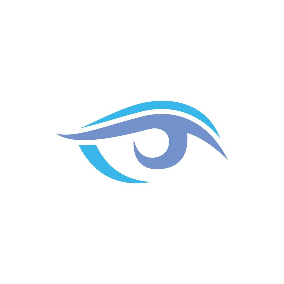 diseño del logotipo vectorial de la visión de la salud ocular. vector