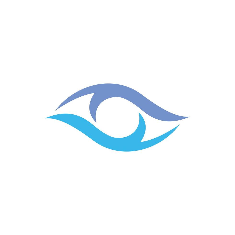 Vector logo design of eye health vision.