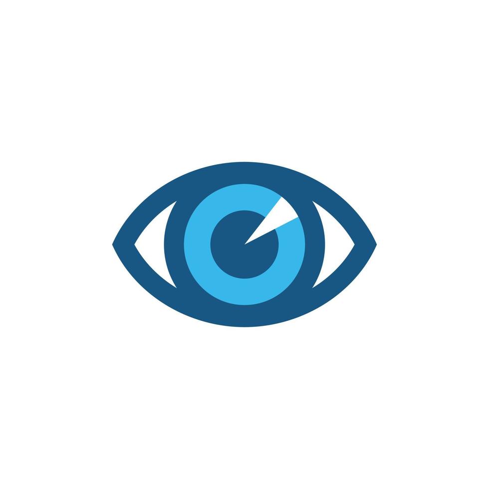 diseño del logotipo vectorial de la visión de la salud ocular. vector