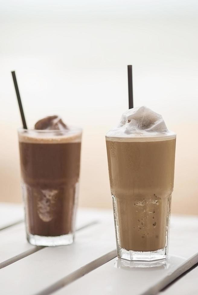 Blended ice coffee photo