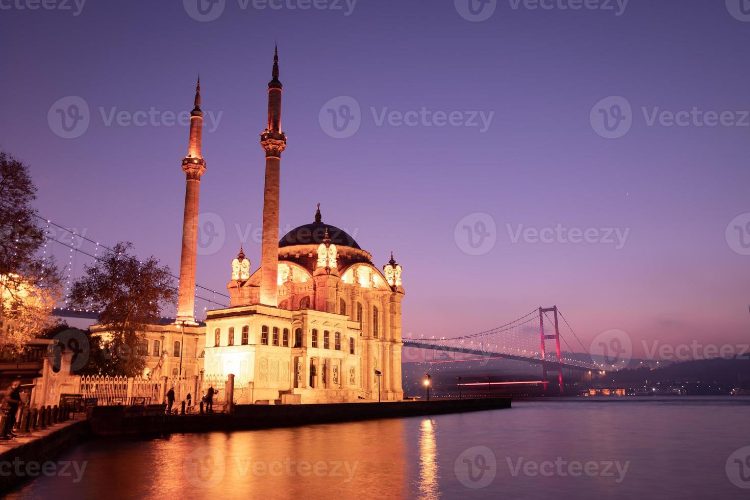 Ortakoy Mosque in Istanbul City, Turkey photo