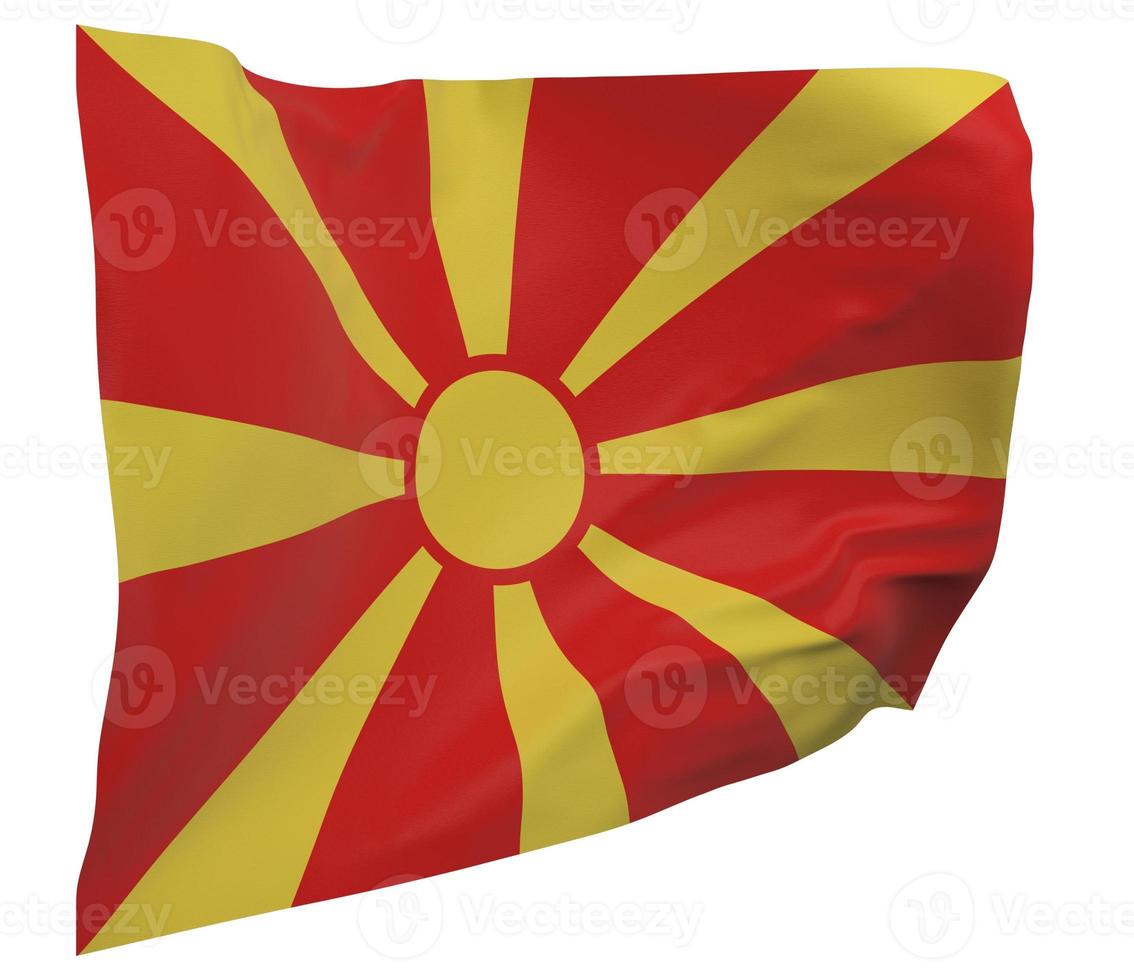 Macedonia flag isolated photo