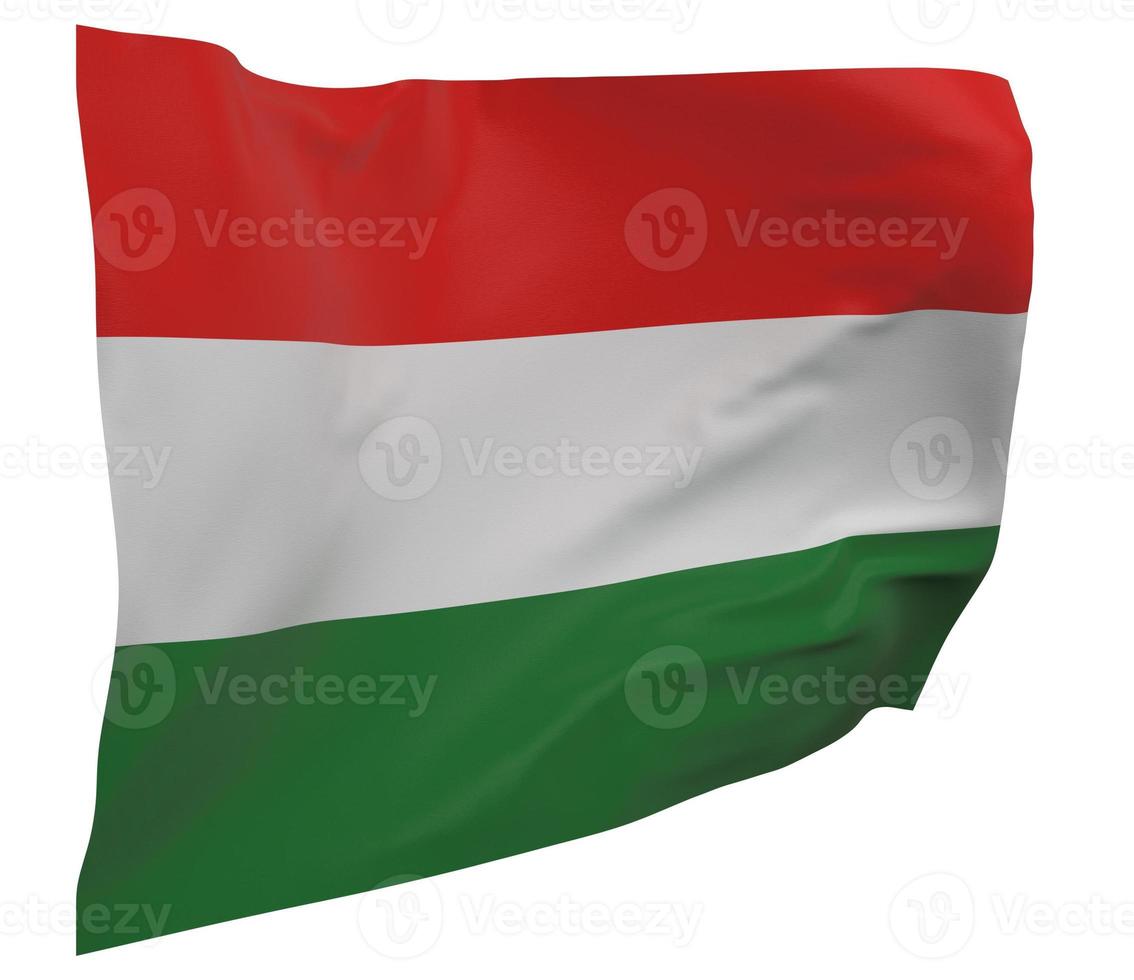 Hungary flag isolated photo