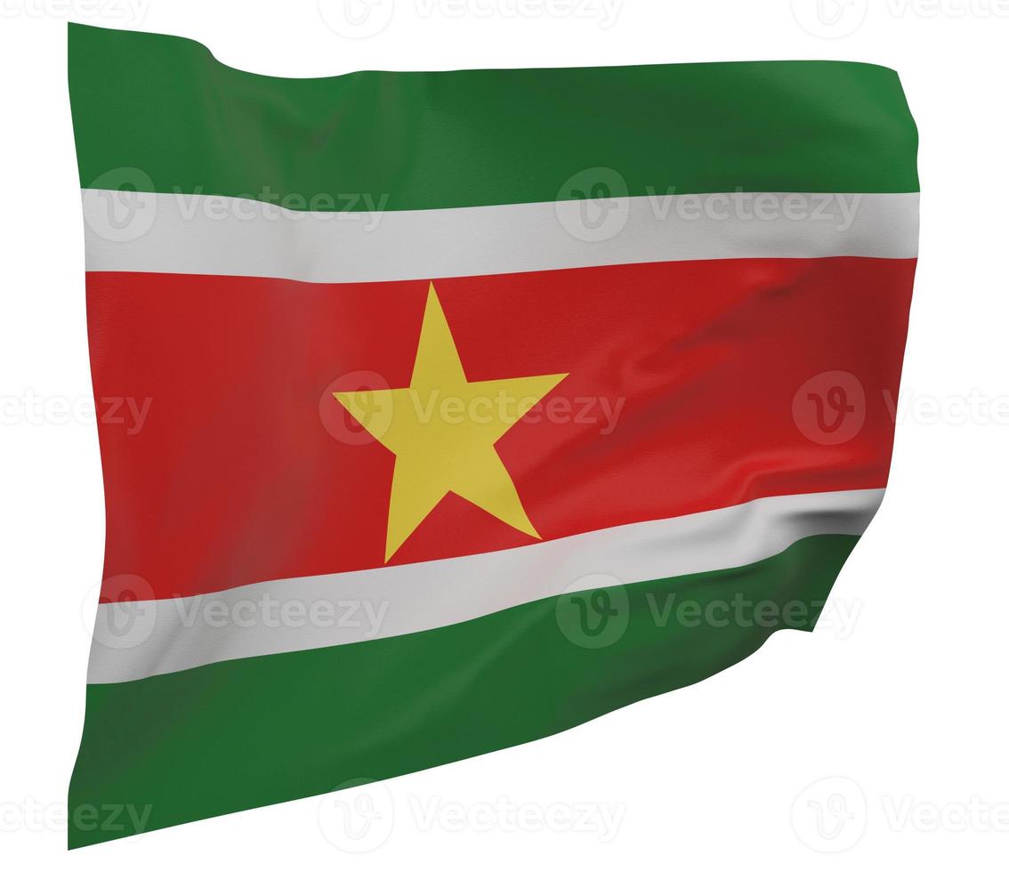 Suriname flag isolated photo
