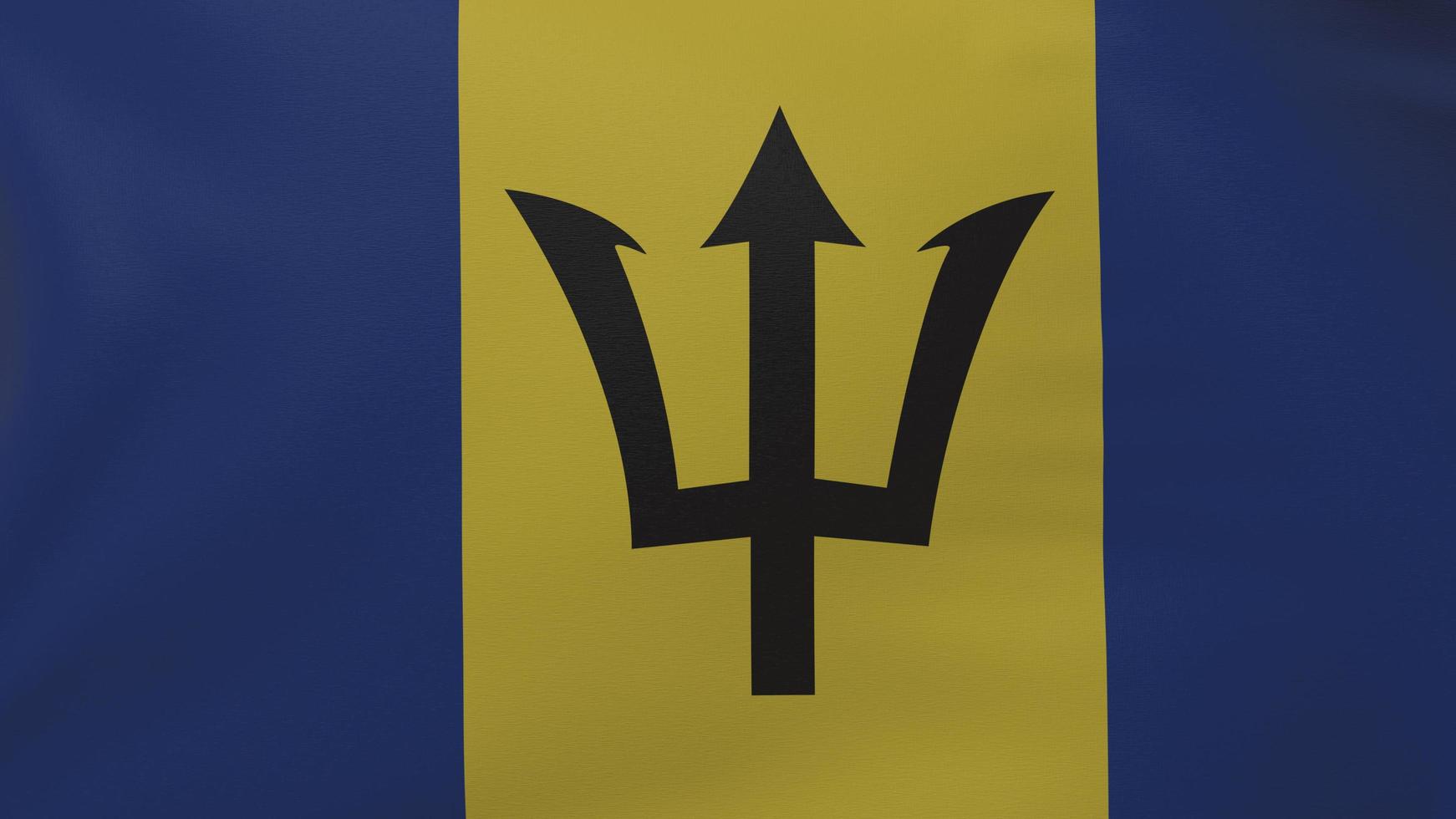 Barbados flag texture photo