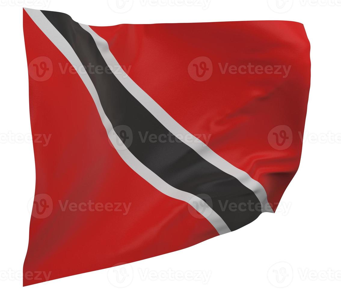 Trinidad and Tobago flag isolated photo