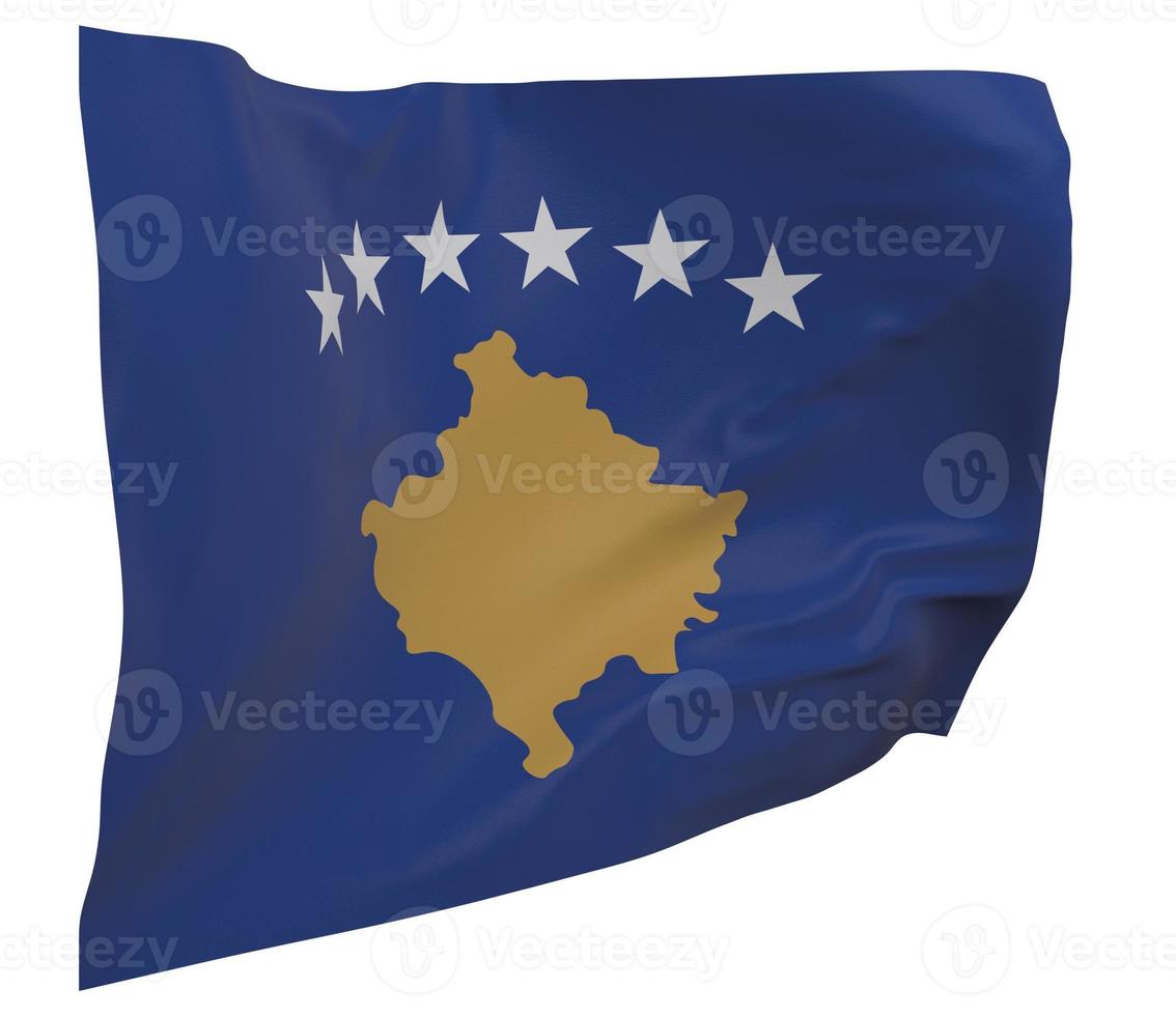 Kosovo flag isolated photo