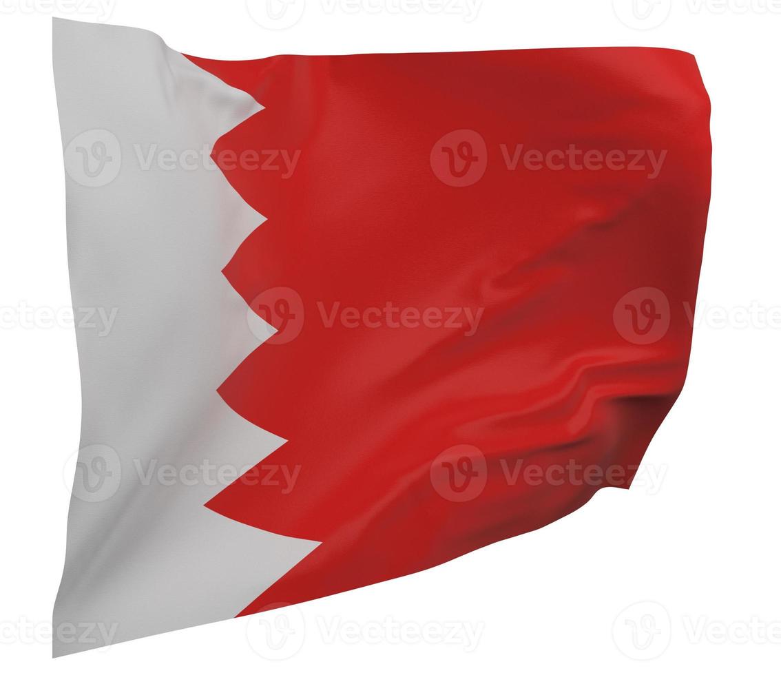 Bahrain flag isolated photo