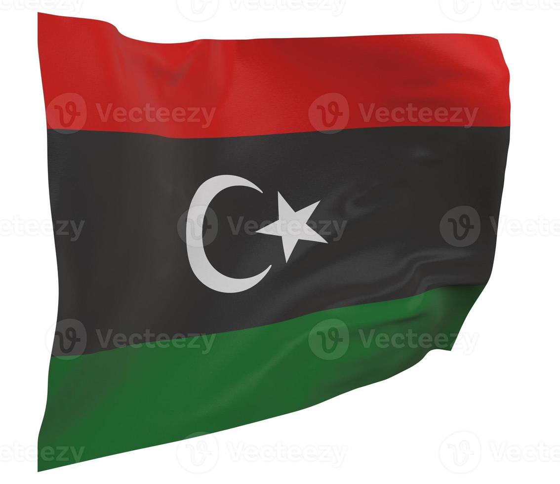 libya flag isolated photo