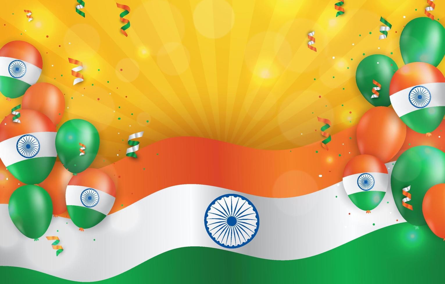 India Independence Day Background vector