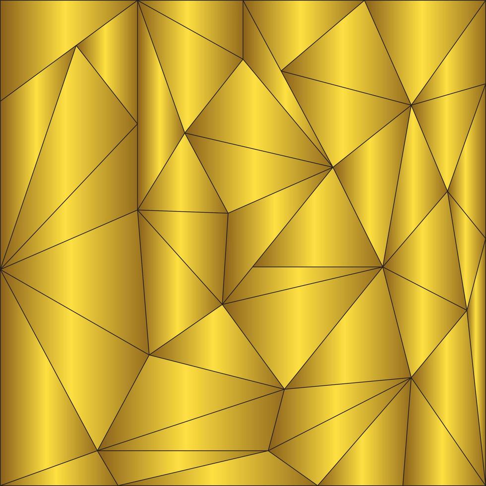 fondo dorado triángulo abstracto textura dorada vector