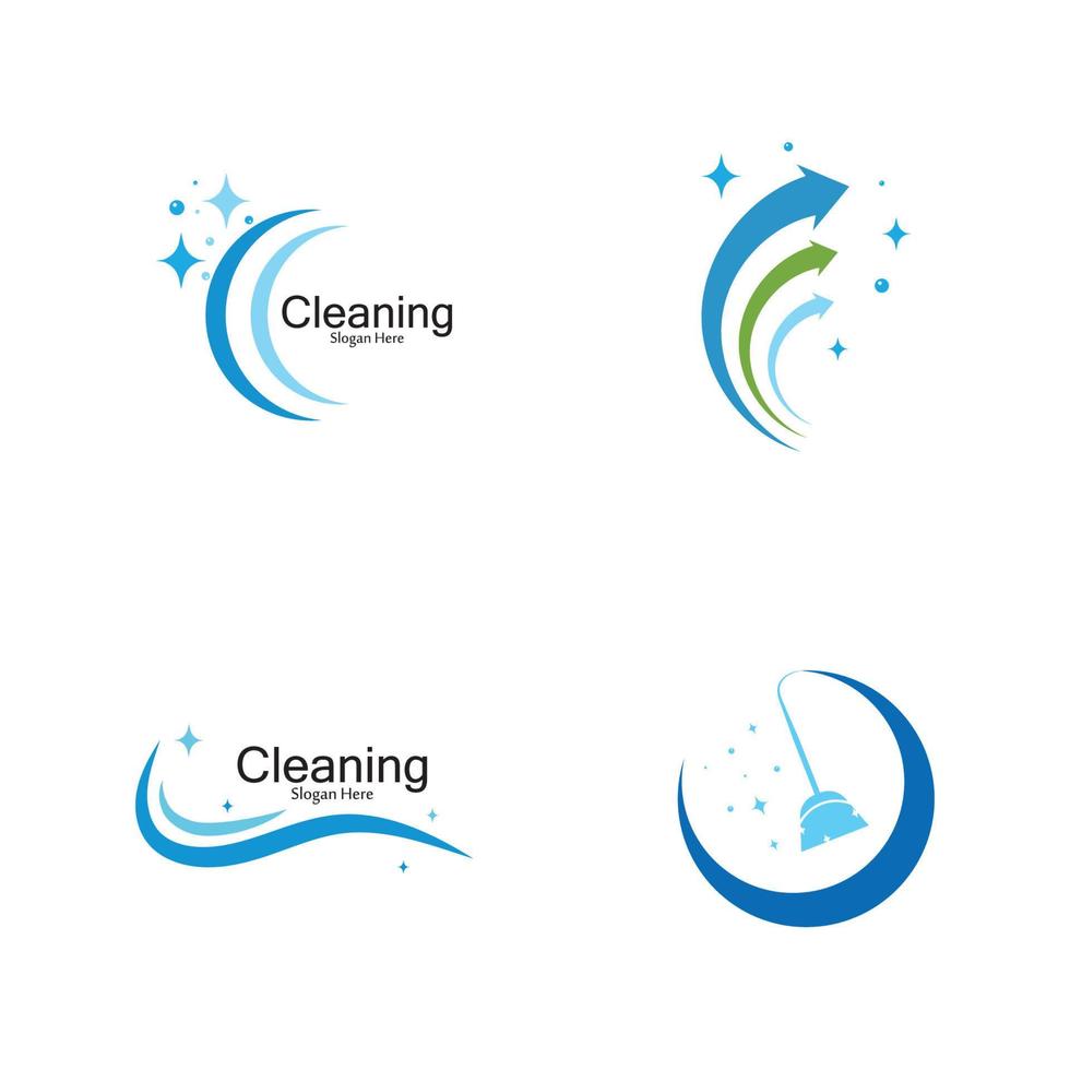 Cleaning logo and symbol ilustration vector template