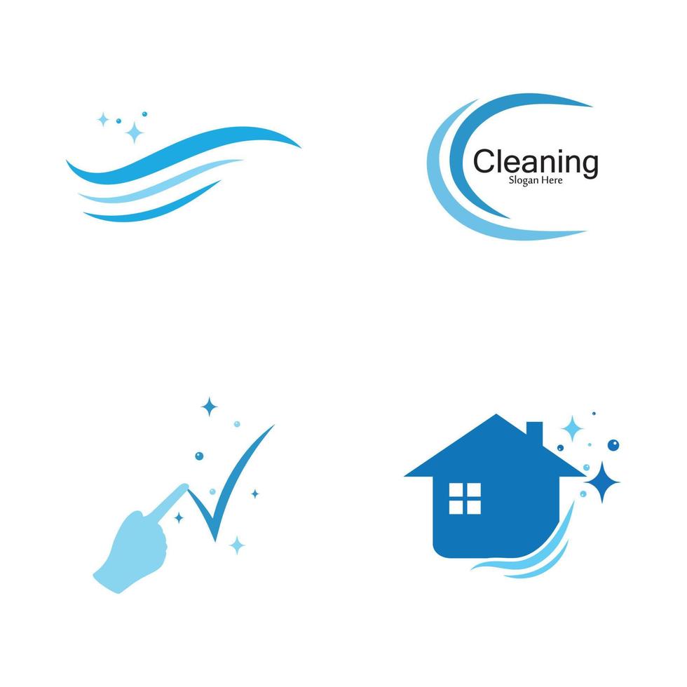 Cleaning logo and symbol ilustration vector template