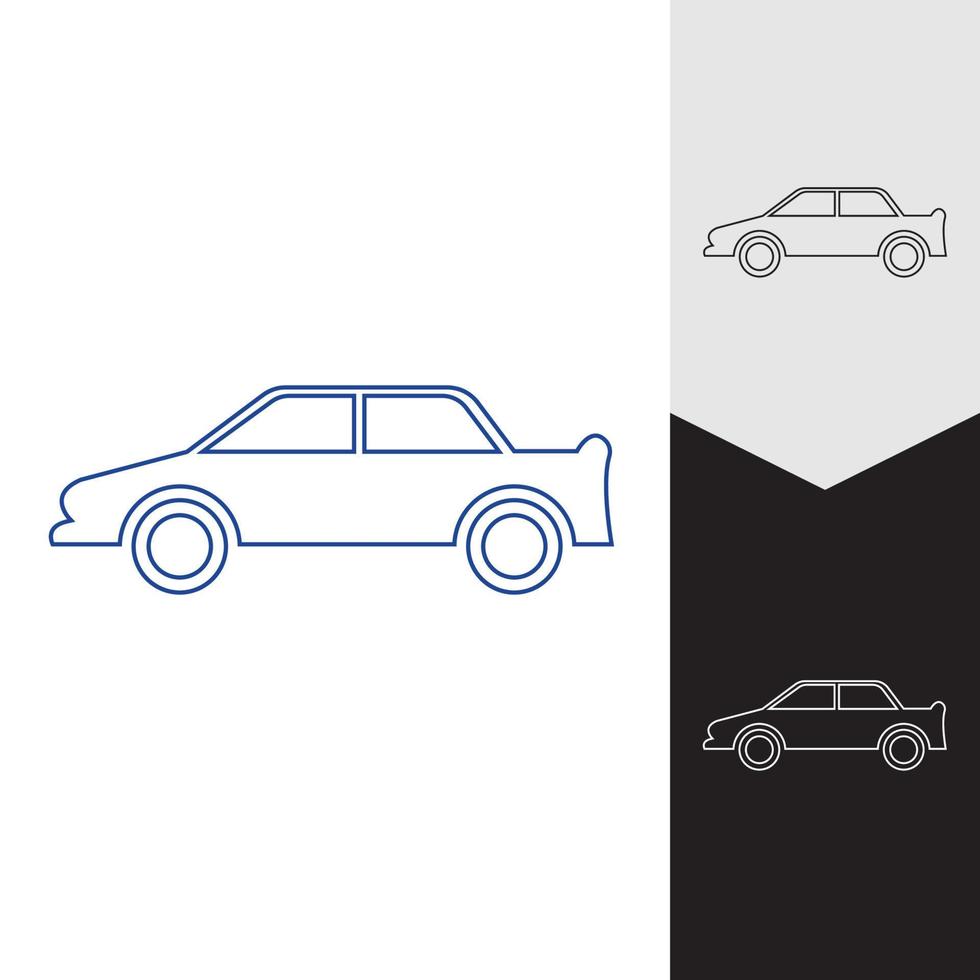 diseño de icono de ilustración de vector de coche