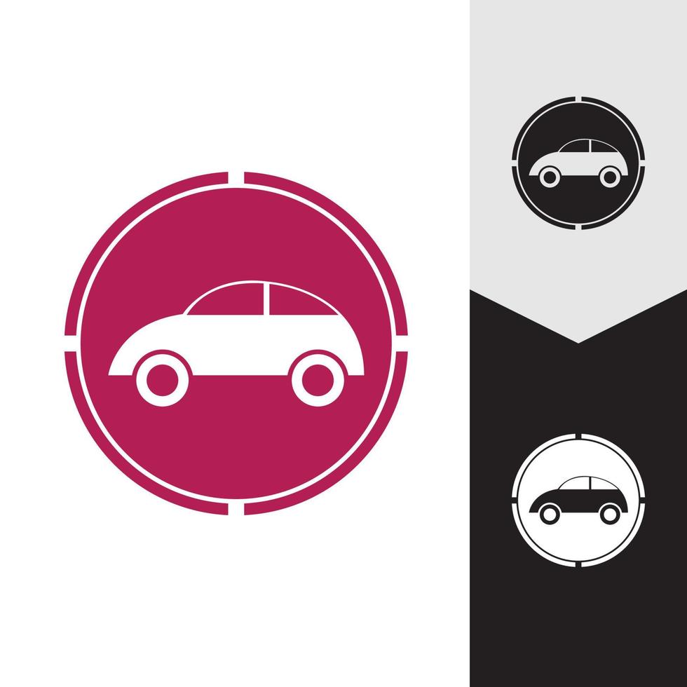 diseño de icono de ilustración de vector de coche