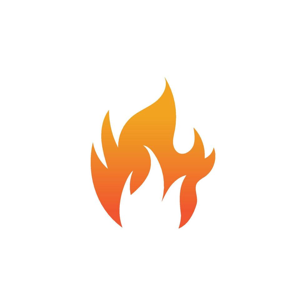 Hot flame fire vector icon illustration design template