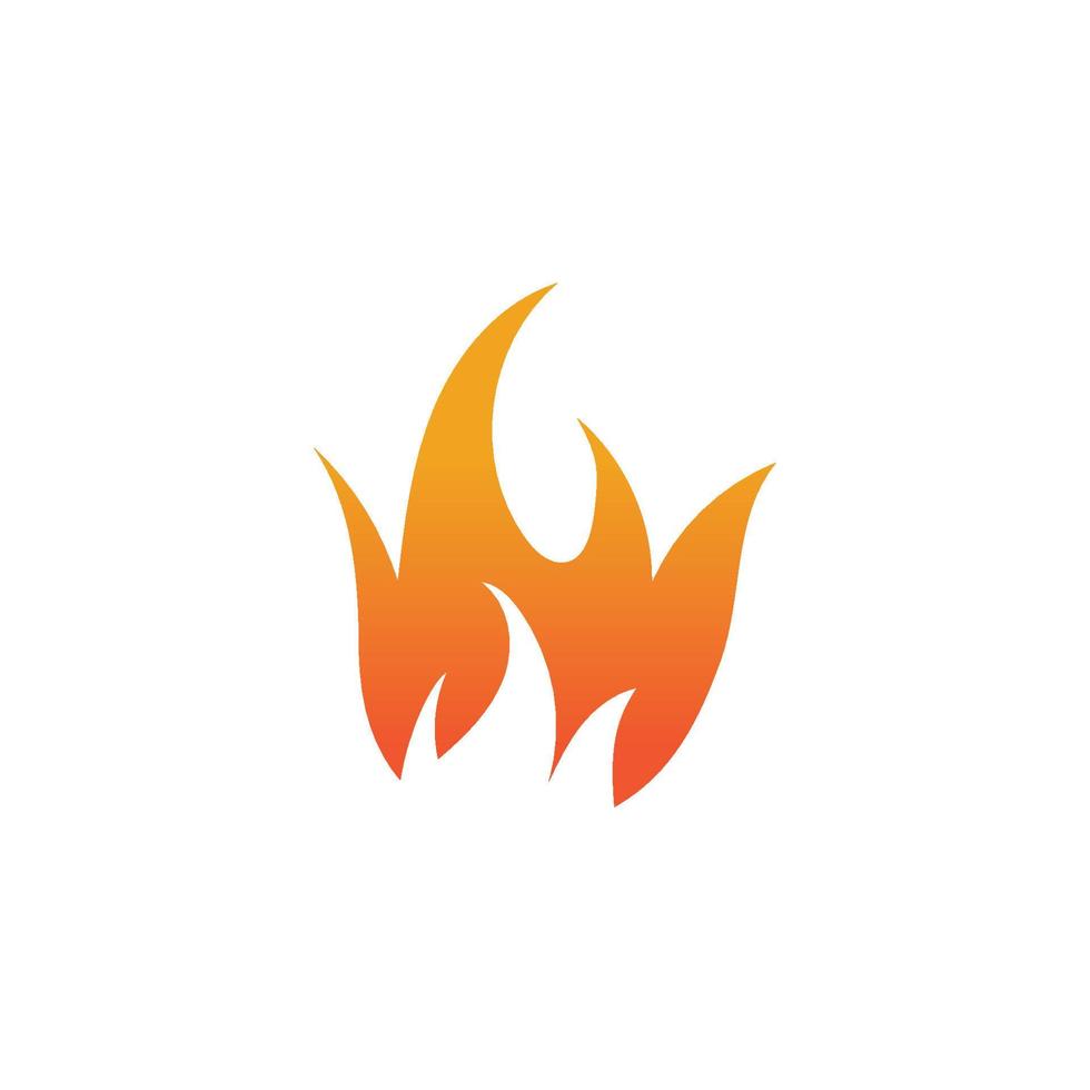 plantilla de diseño de ilustración de icono de vector de fuego de llama caliente