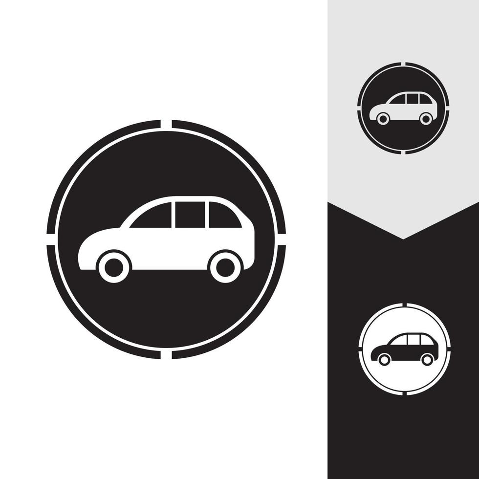 diseño de icono de ilustración de vector de coche