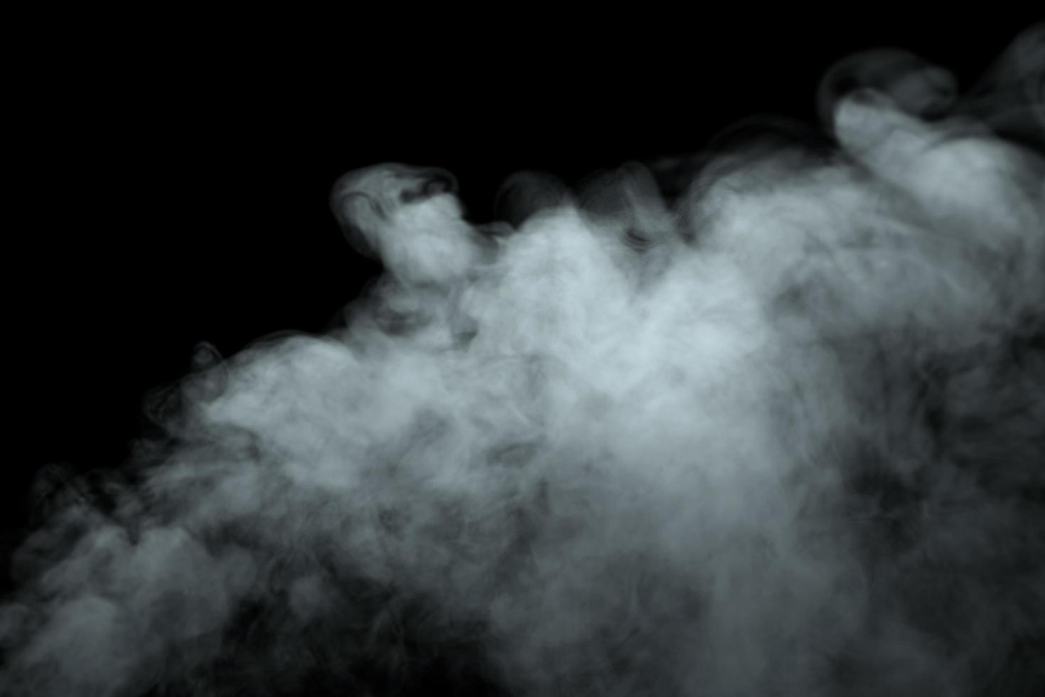 Abstract powder or smoke effect isolated on black background,Out of focus photo