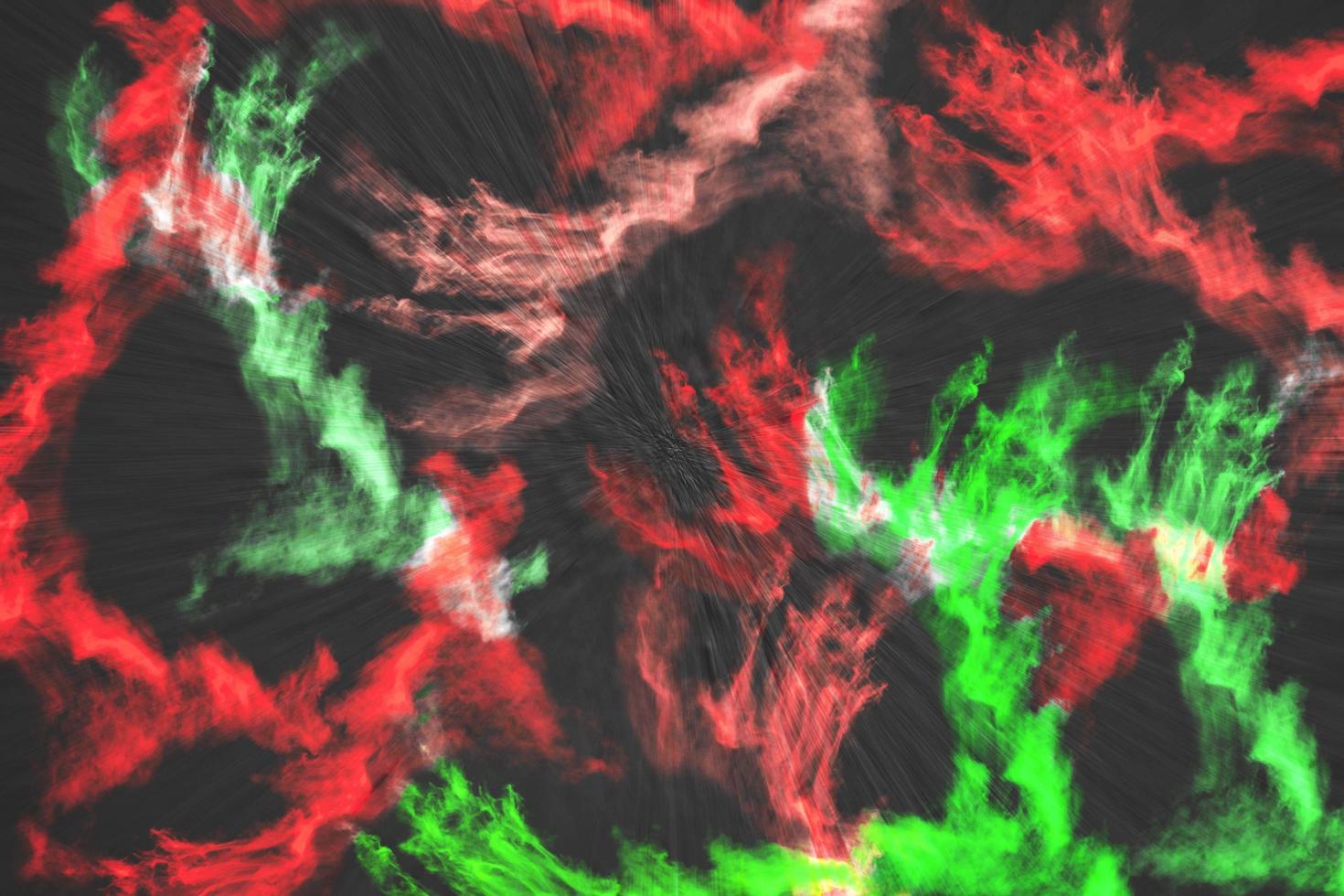 Multicolored powder on black texture,Abstract background photo