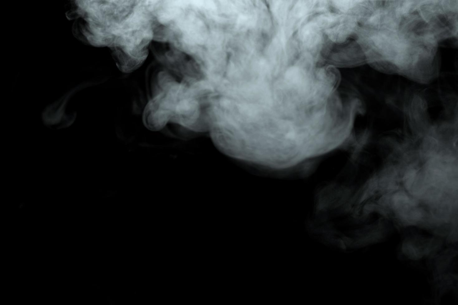 Abstract powder or smoke effect isolated on black background,Out of focus photo