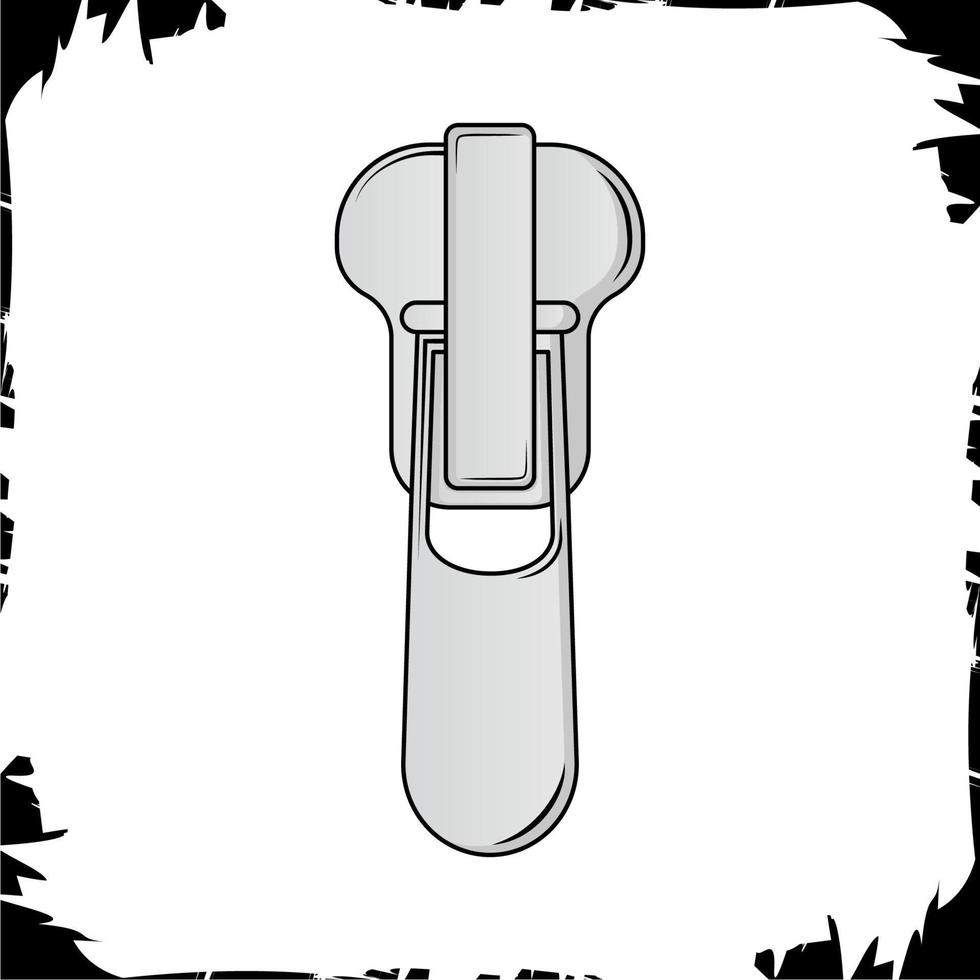 Vector objects illustration zip fastener