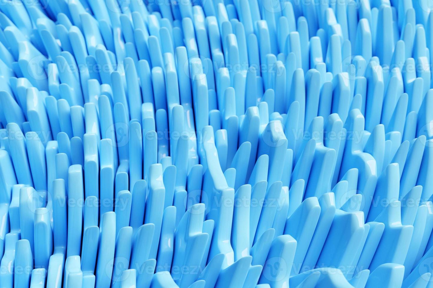 3D illustration of a hypnotic pattern.  Abstract blue  background design photo