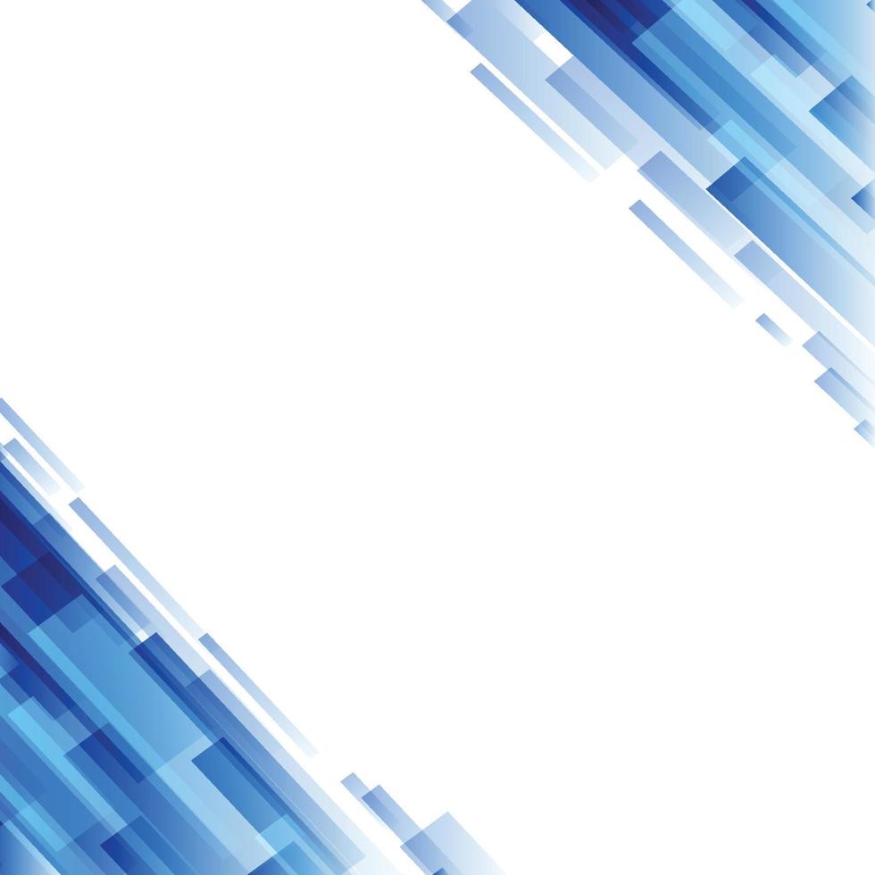 Abstract technology background from blue rectangles vector