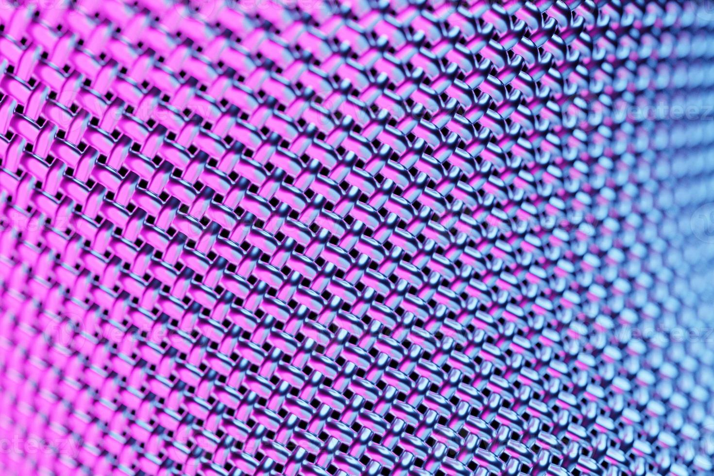 Ilustración 3d de un patrón geométrico rosa y bkue. foto