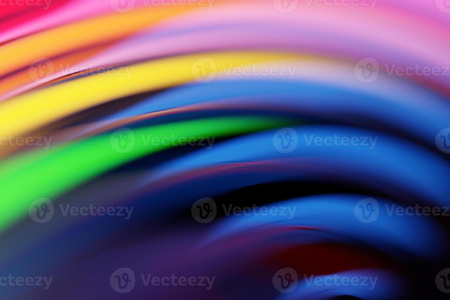 3d illustration of a classic rainbow abstract gradient background with lines.  Modern graphic texture. Geometric pattern. photo