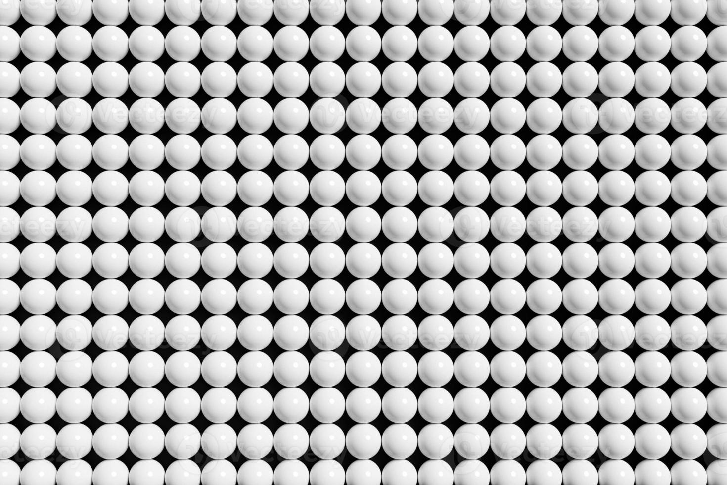3d illustration of white  balls.Set of  balls  on monocrome background, pattern. Geometry  background photo
