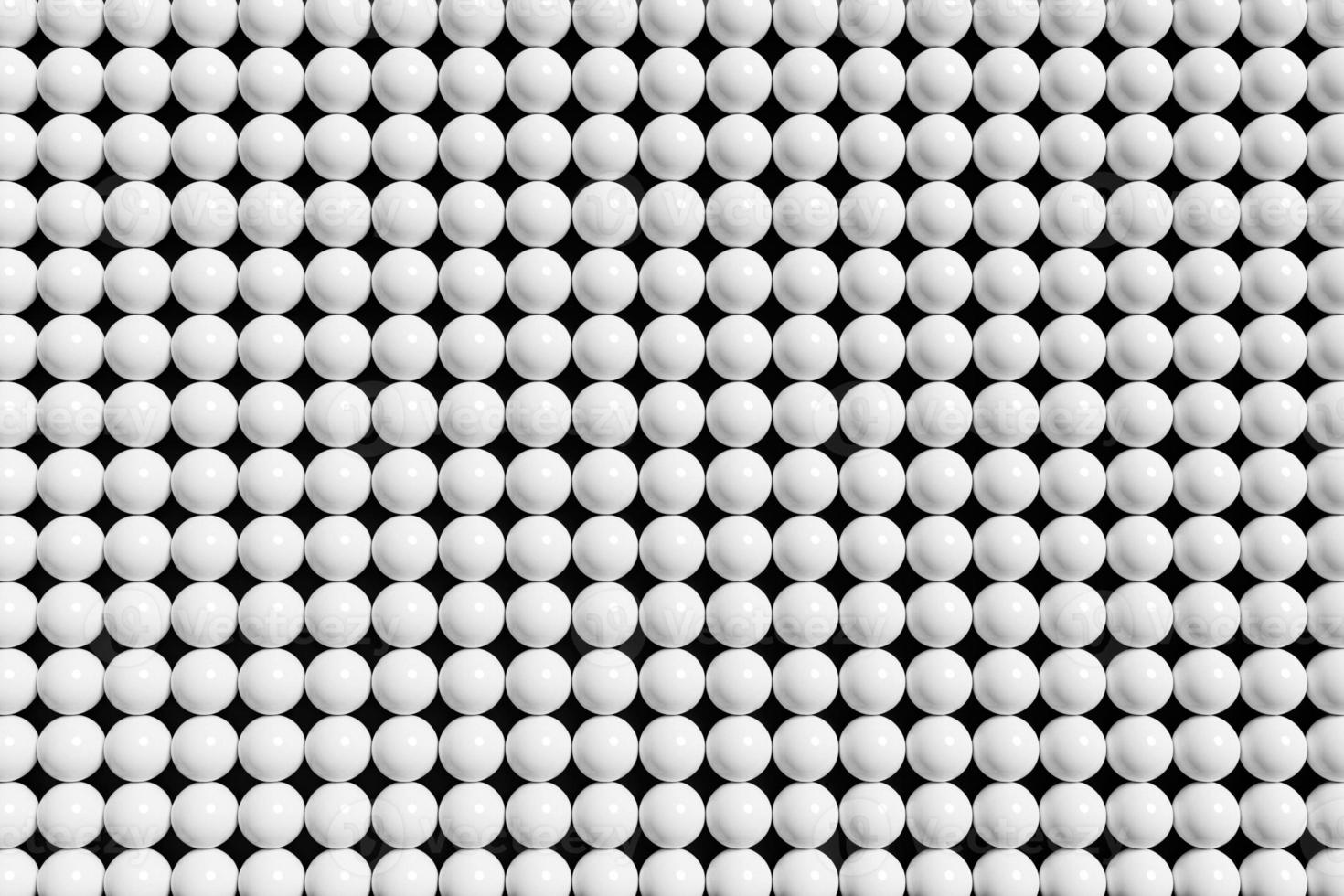 3d illustration of white  balls.Set of  balls  on monocrome background, pattern. Geometry  background photo