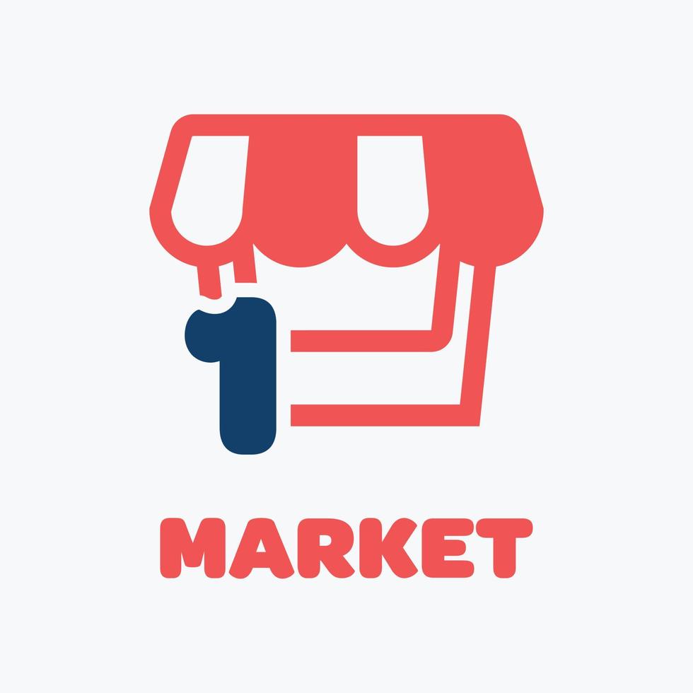 Numeric 1 Market Logo vector