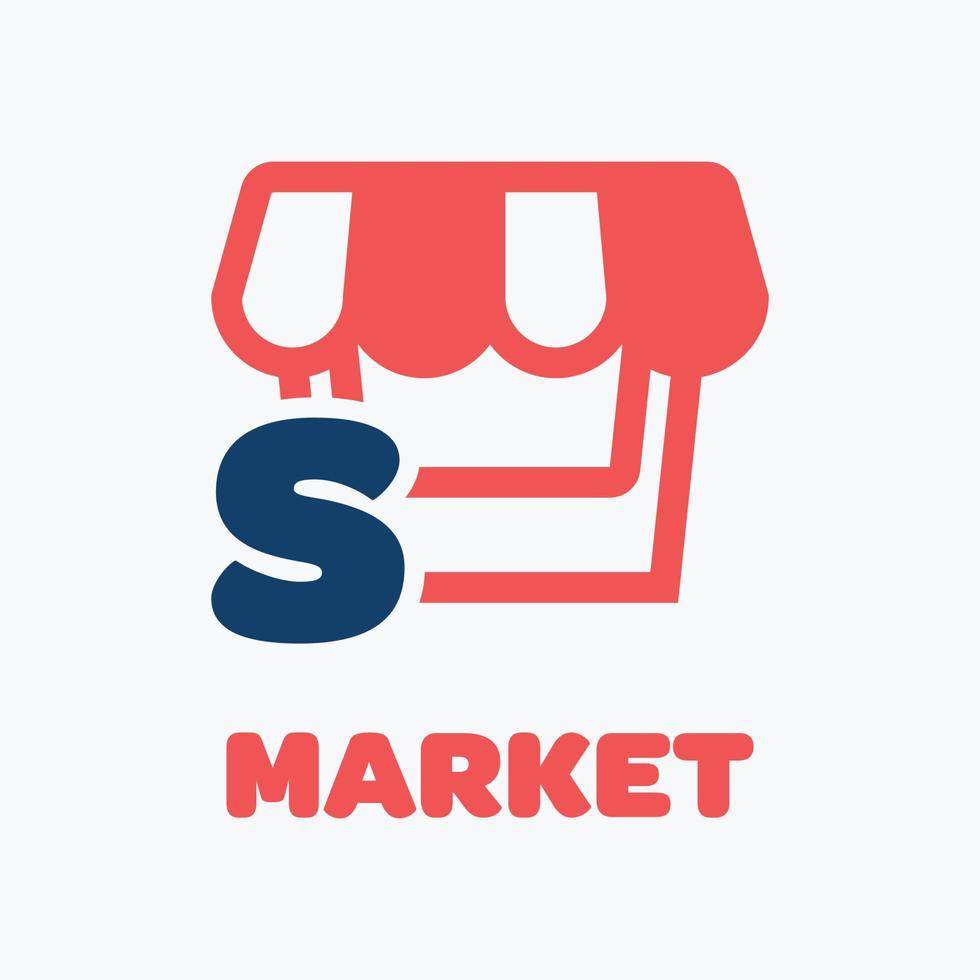 Alphabet S Market Logo vector