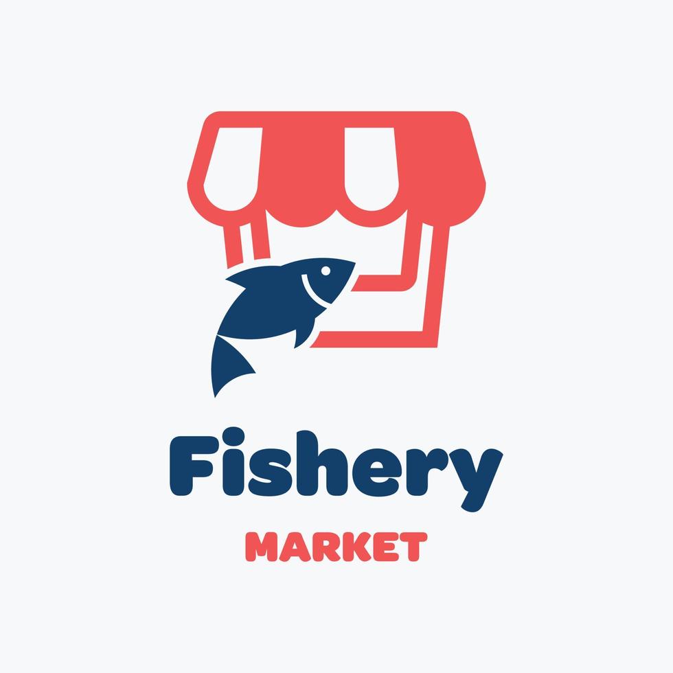 Fishery Market Logo vector