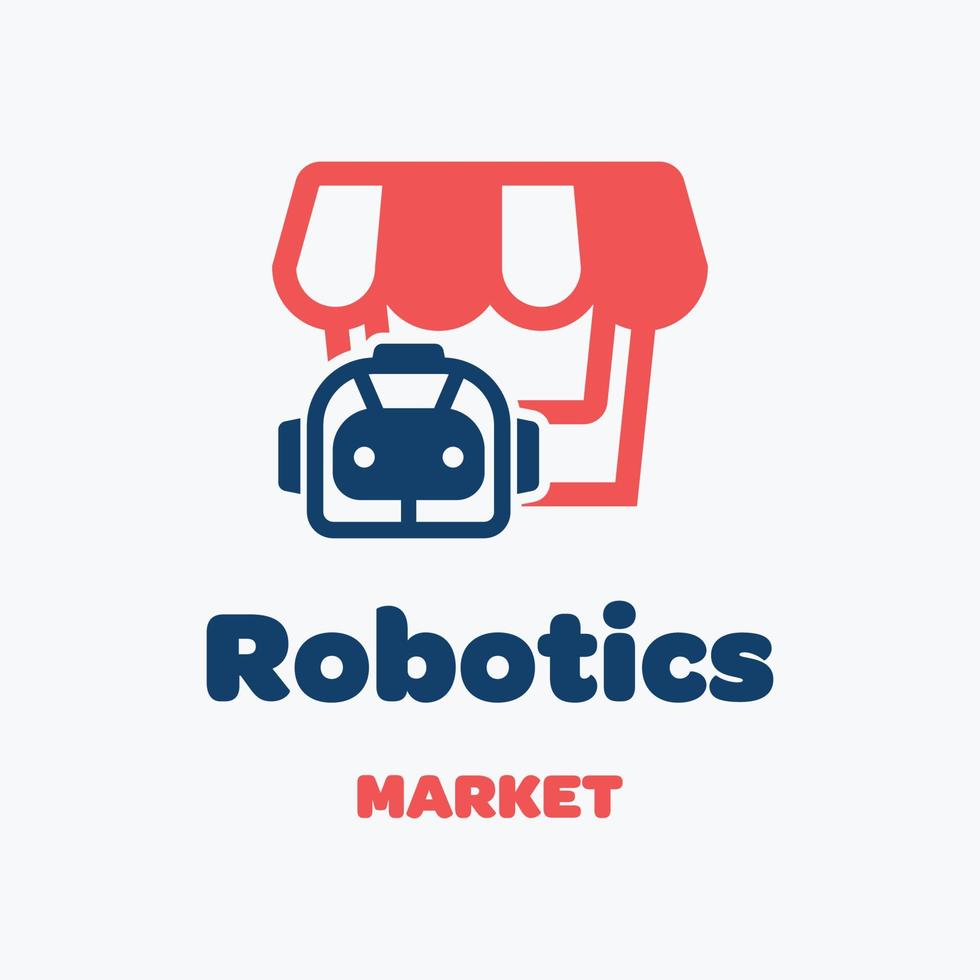Robotics Market Logo vector
