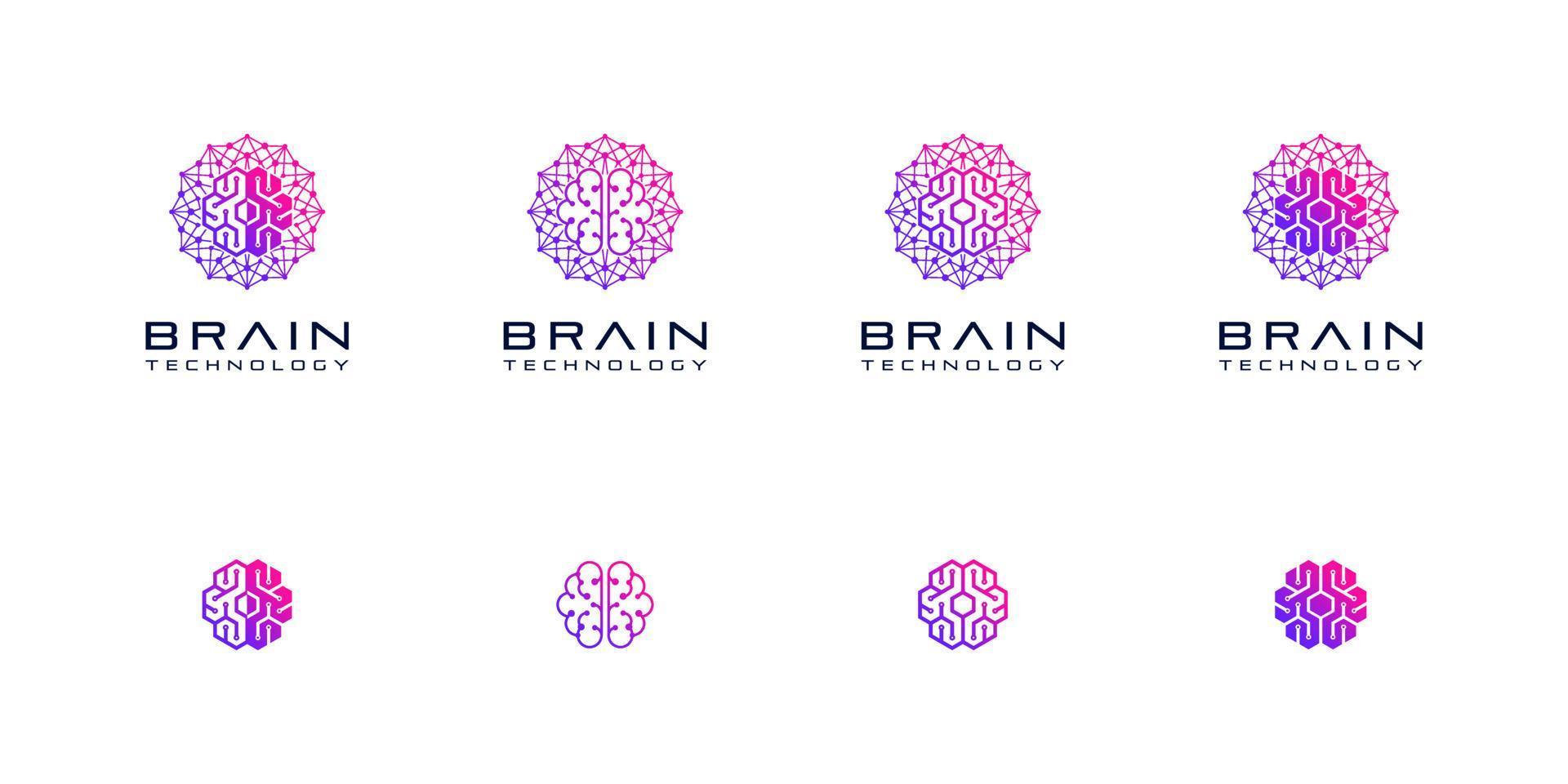 Brain Connection Connect Technology Digital Science Human Innovation Smart Mind Vector Logo Design