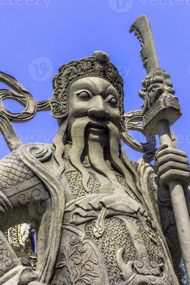 estatua de piedra soldado chino foto