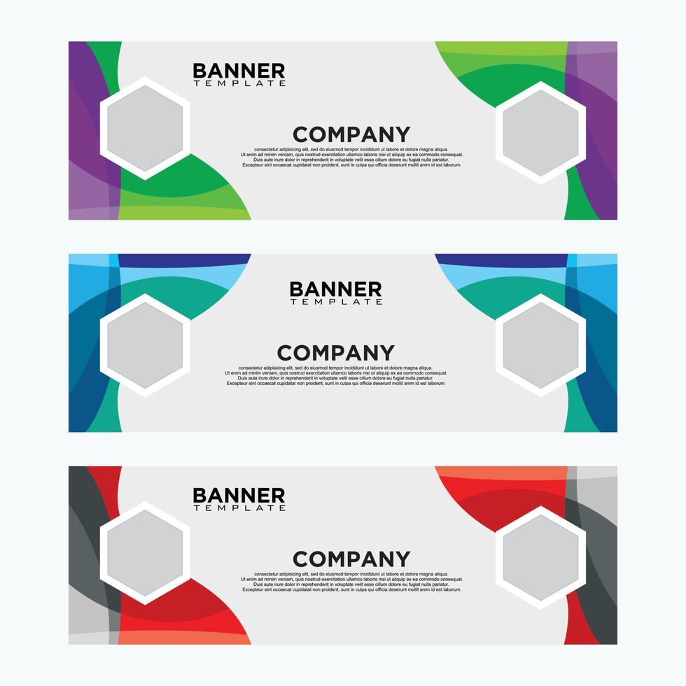 Abstract geometric background for banner design template vector