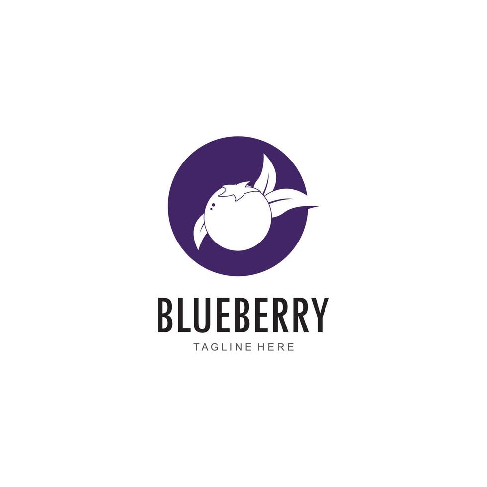 Blueberry logo vector template
