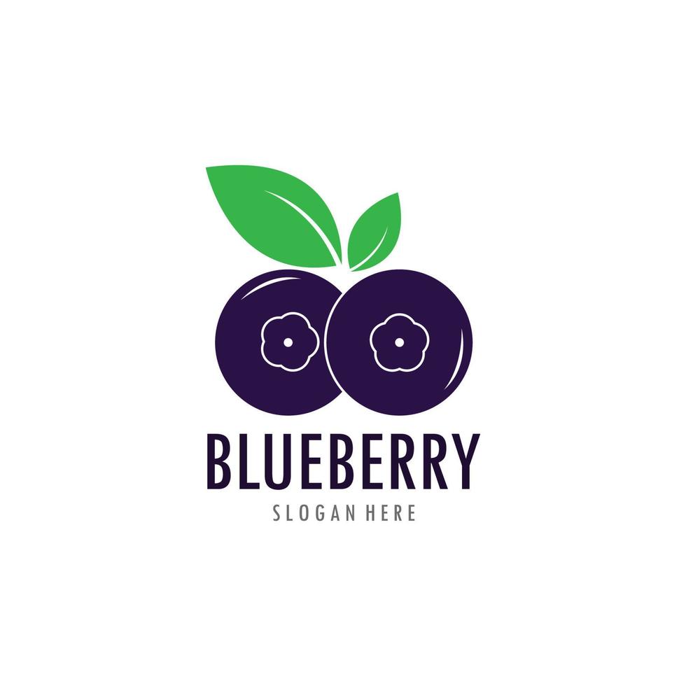 Blueberry logo vector template