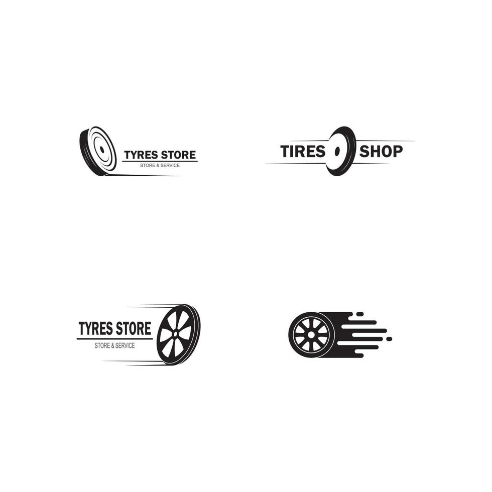 plantilla de vector de logotipo de neumáticos