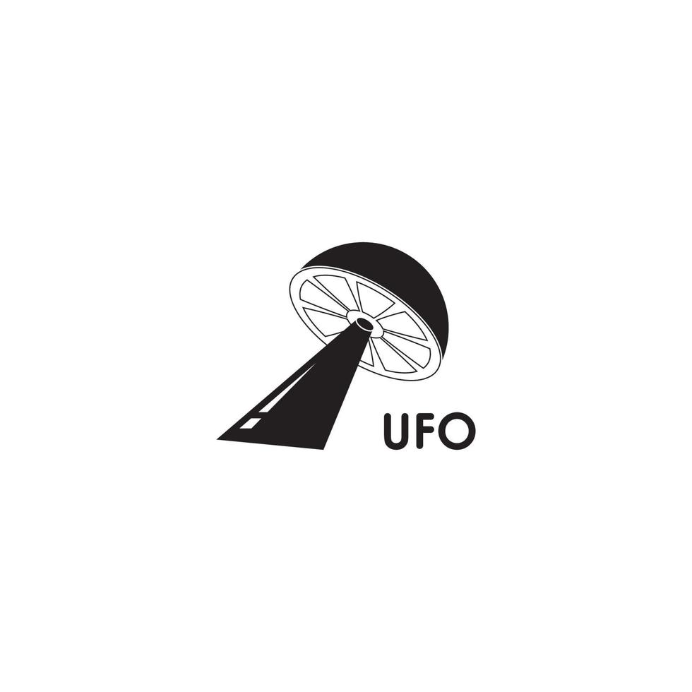 UFO vector logo template