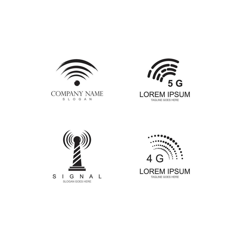 plantilla de icono de vector wifi