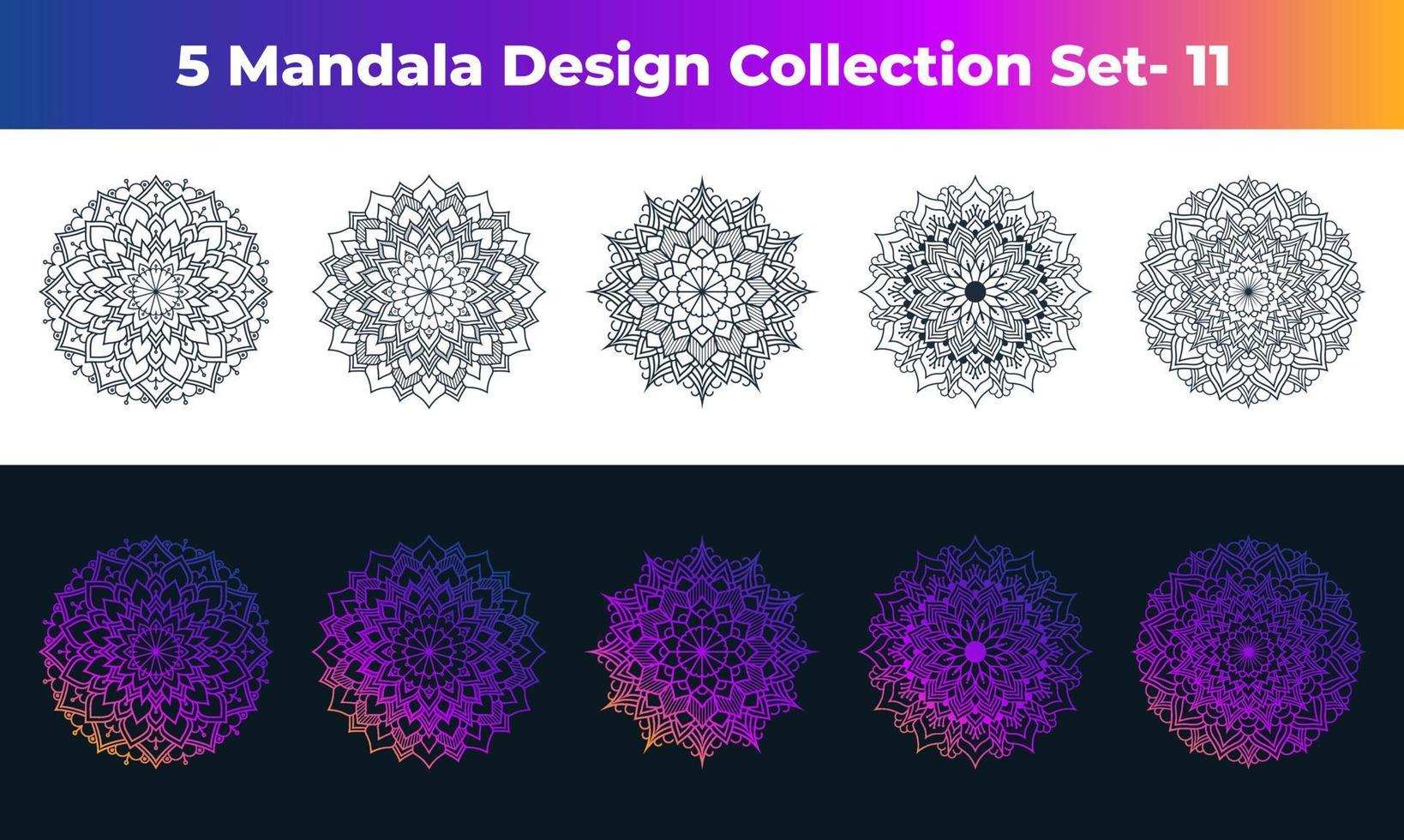 diseño de mandala arabesco estilo árabe islámico decoración ornamental. tarjeta de felicitación diwali estilo mandala. Fondo de diseño de vacaciones de festival. vector