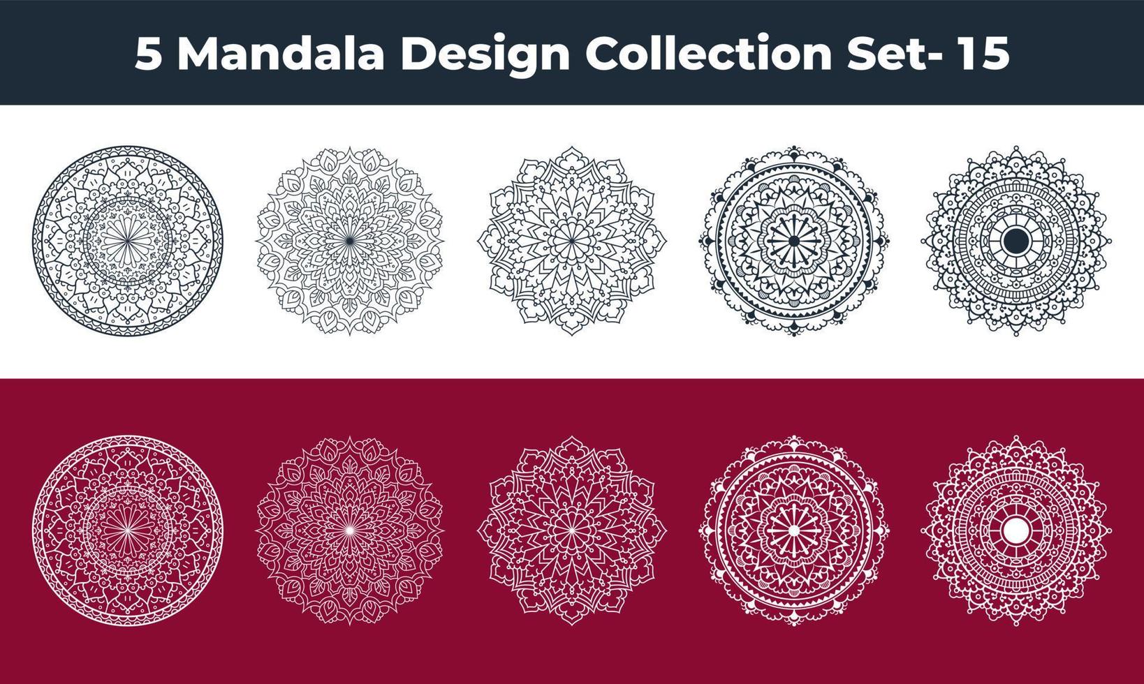 Mandala Design Arabesque Arabic Islamic Style Ornamental Decoration. Mandala Style Diwali Greeting Card. Festival Holiday Design Background. vector