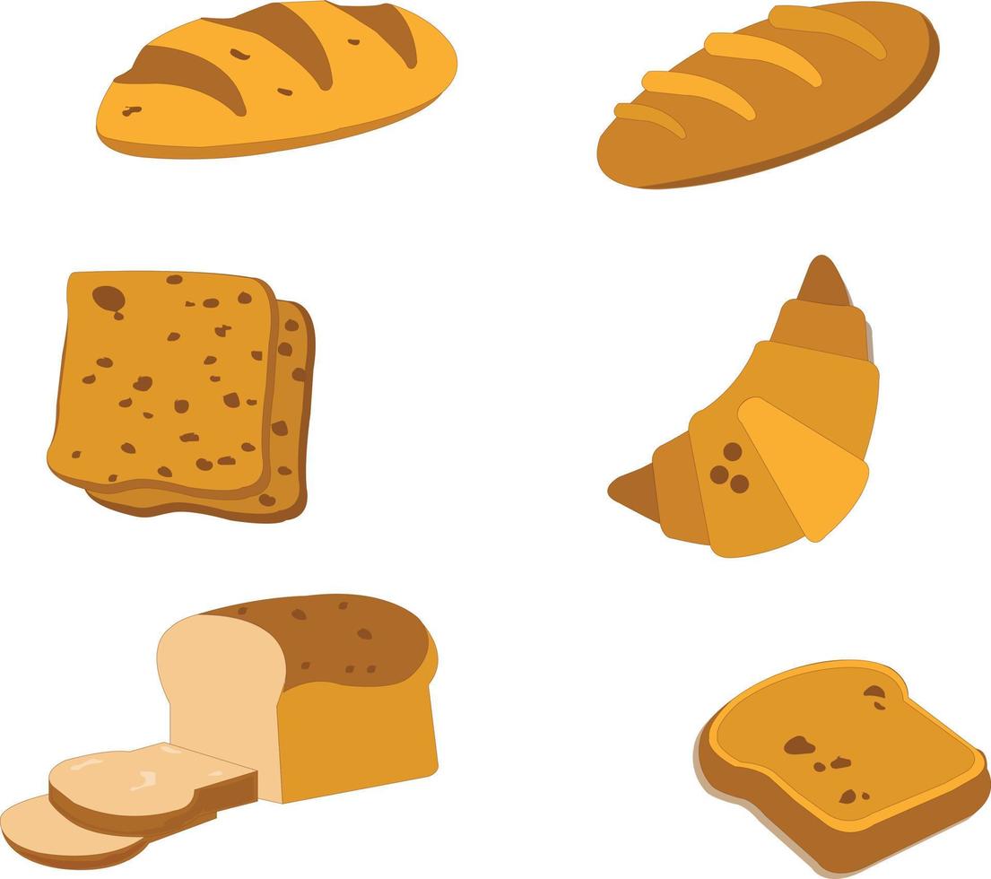 delicioso pan, con un seductor color amarillo que es perfecto para un símbolo de panadería vector
