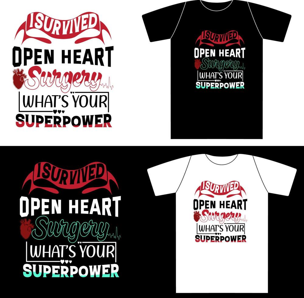I Survived Open Heart Surgery vector
