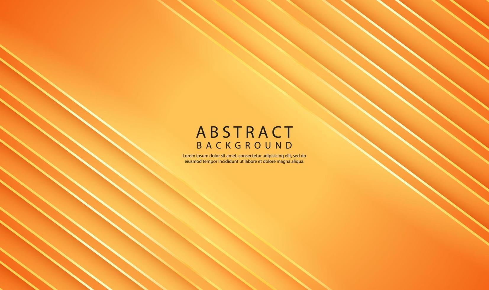 3D orange geometric abstract background overlap layer on bright space with line cut texture effect. Graphic design element elegant style concept for banner flyer, card, brochure cover, or landing page vector
