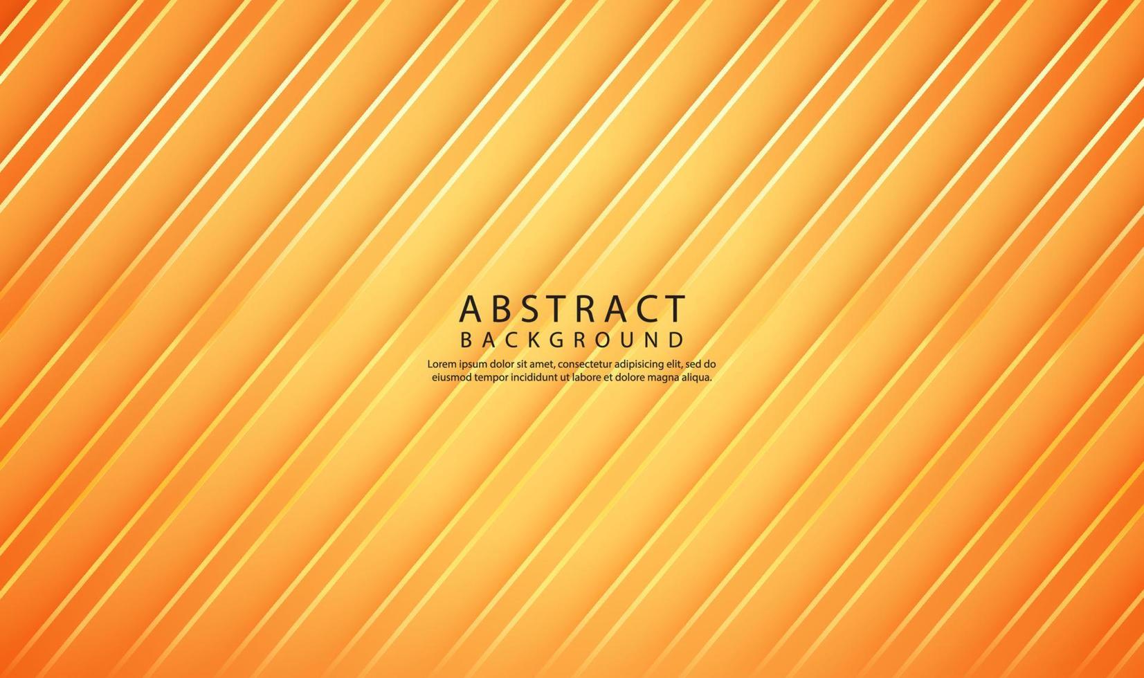 3D orange geometric abstract background overlap layer on bright space with line cut texture effect. Graphic design element elegant style concept for banner flyer, card, brochure cover, or landing page vector
